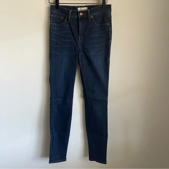 Madewell 9” high rise skinny blue jeans size 26 - Picture 2 of 11